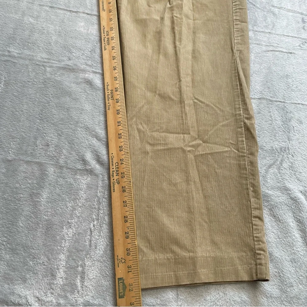 Polo Ralph Lauren Pants 38x32 Men’s Corduroy Khaki‎ Pleated Vintage
